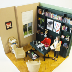 Psikolog Odası Diorama - Kişiye Özel Fotoğraftan tasarım