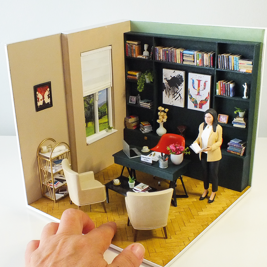 Psikolog Odası Diorama - Kişiye Özel Fotoğraftan tasarım
